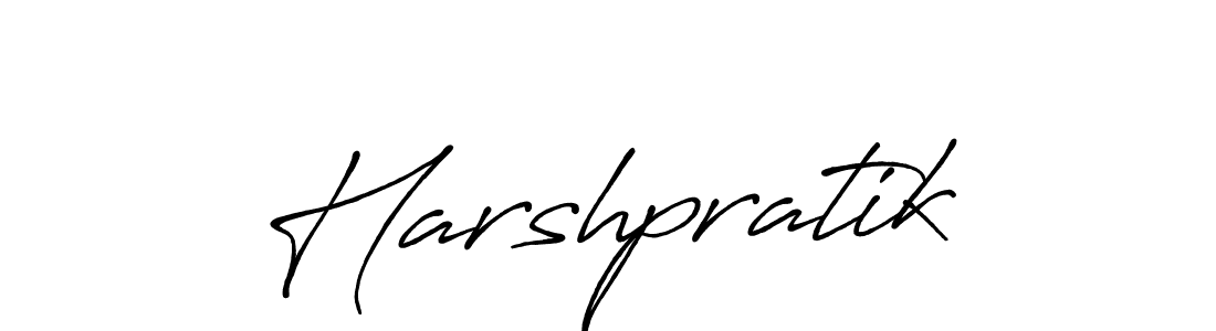 It looks lik you need a new signature style for name Harshpratik. Design unique handwritten (Antro_Vectra_Bolder) signature with our free signature maker in just a few clicks. Harshpratik signature style 7 images and pictures png