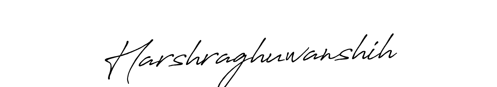 Use a signature maker to create a handwritten signature online. With this signature software, you can design (Antro_Vectra_Bolder) your own signature for name Harshraghuwanshih. Harshraghuwanshih signature style 7 images and pictures png