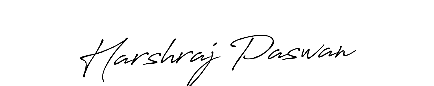 Use a signature maker to create a handwritten signature online. With this signature software, you can design (Antro_Vectra_Bolder) your own signature for name Harshraj Paswan. Harshraj Paswan signature style 7 images and pictures png