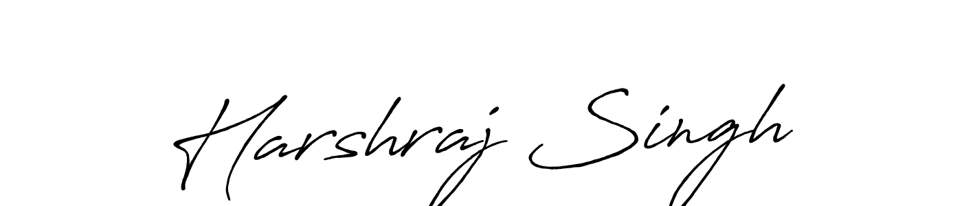 Make a beautiful signature design for name Harshraj Singh. With this signature (Antro_Vectra_Bolder) style, you can create a handwritten signature for free. Harshraj Singh signature style 7 images and pictures png