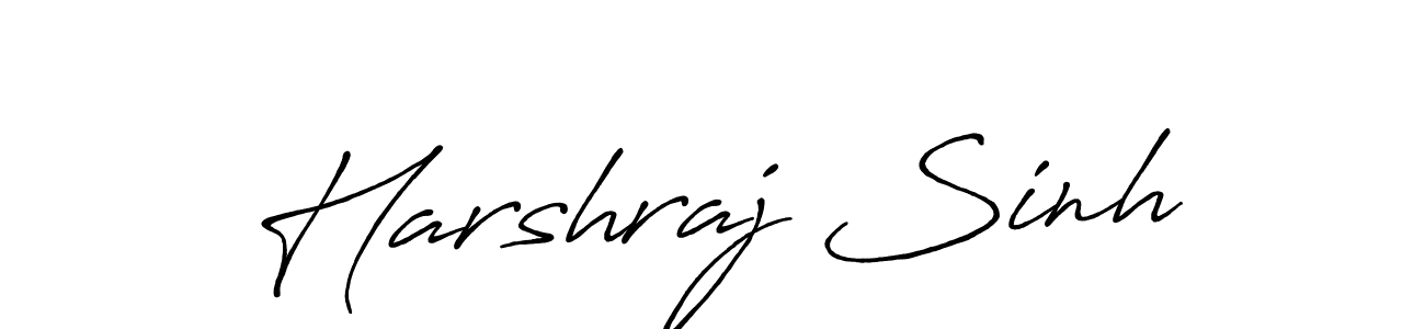 How to make Harshraj Sinh signature? Antro_Vectra_Bolder is a professional autograph style. Create handwritten signature for Harshraj Sinh name. Harshraj Sinh signature style 7 images and pictures png
