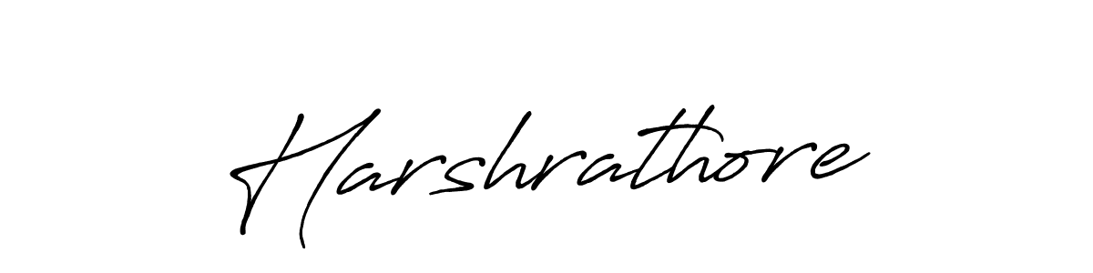 Design your own signature with our free online signature maker. With this signature software, you can create a handwritten (Antro_Vectra_Bolder) signature for name Harshrathore. Harshrathore signature style 7 images and pictures png