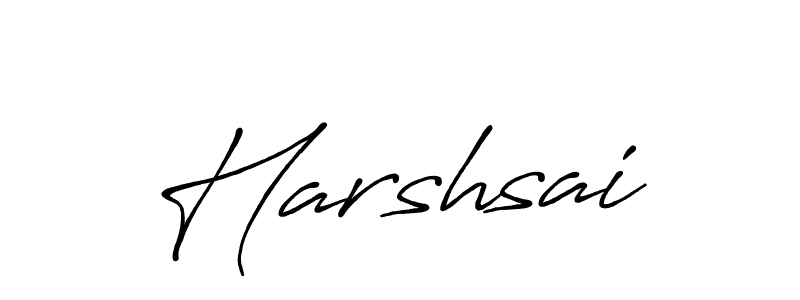 How to make Harshsai signature? Antro_Vectra_Bolder is a professional autograph style. Create handwritten signature for Harshsai name. Harshsai signature style 7 images and pictures png