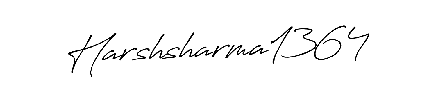 Make a beautiful signature design for name Harshsharma1364. With this signature (Antro_Vectra_Bolder) style, you can create a handwritten signature for free. Harshsharma1364 signature style 7 images and pictures png