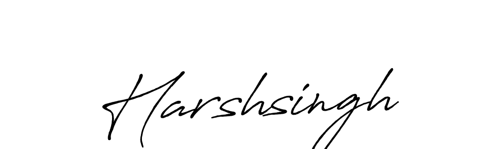 Create a beautiful signature design for name Harshsingh. With this signature (Antro_Vectra_Bolder) fonts, you can make a handwritten signature for free. Harshsingh signature style 7 images and pictures png