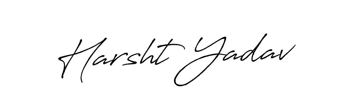 Make a short Harsht Yadav signature style. Manage your documents anywhere anytime using Antro_Vectra_Bolder. Create and add eSignatures, submit forms, share and send files easily. Harsht Yadav signature style 7 images and pictures png