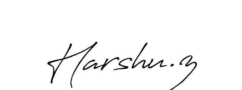 if you are searching for the best signature style for your name Harshu.z. so please give up your signature search. here we have designed multiple signature styles  using Antro_Vectra_Bolder. Harshu.z signature style 7 images and pictures png