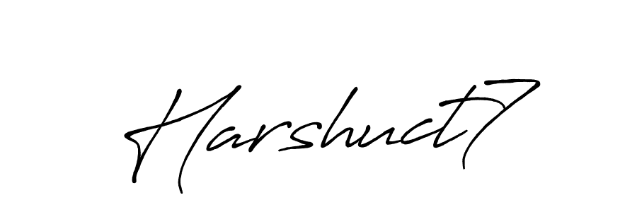 Make a beautiful signature design for name Harshuct7. With this signature (Antro_Vectra_Bolder) style, you can create a handwritten signature for free. Harshuct7 signature style 7 images and pictures png
