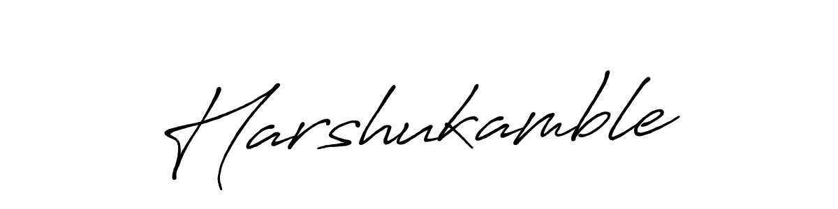 Make a beautiful signature design for name Harshukamble. Use this online signature maker to create a handwritten signature for free. Harshukamble signature style 7 images and pictures png