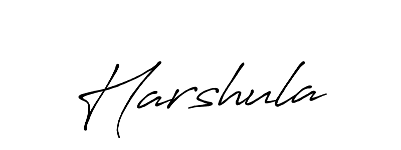 Use a signature maker to create a handwritten signature online. With this signature software, you can design (Antro_Vectra_Bolder) your own signature for name Harshula. Harshula signature style 7 images and pictures png