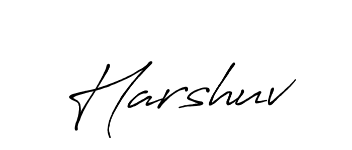 Create a beautiful signature design for name Harshuv. With this signature (Antro_Vectra_Bolder) fonts, you can make a handwritten signature for free. Harshuv signature style 7 images and pictures png