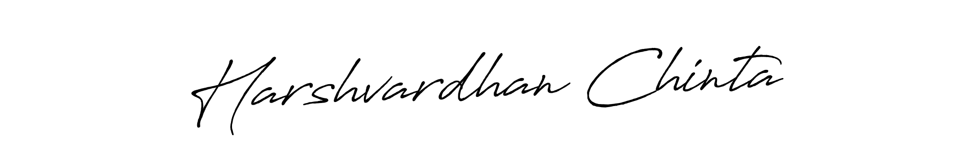 Make a beautiful signature design for name Harshvardhan Chinta. With this signature (Antro_Vectra_Bolder) style, you can create a handwritten signature for free. Harshvardhan Chinta signature style 7 images and pictures png