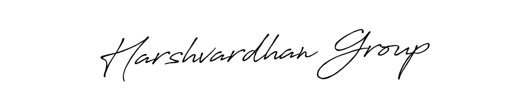 Create a beautiful signature design for name Harshvardhan Group. With this signature (Antro_Vectra_Bolder) fonts, you can make a handwritten signature for free. Harshvardhan Group signature style 7 images and pictures png