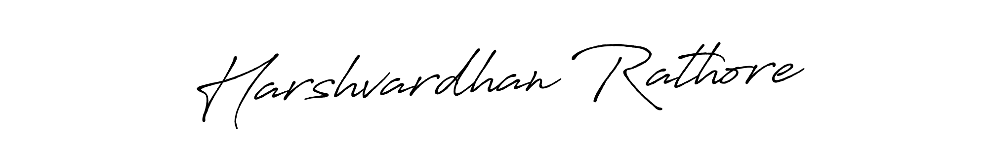 Make a beautiful signature design for name Harshvardhan Rathore. With this signature (Antro_Vectra_Bolder) style, you can create a handwritten signature for free. Harshvardhan Rathore signature style 7 images and pictures png