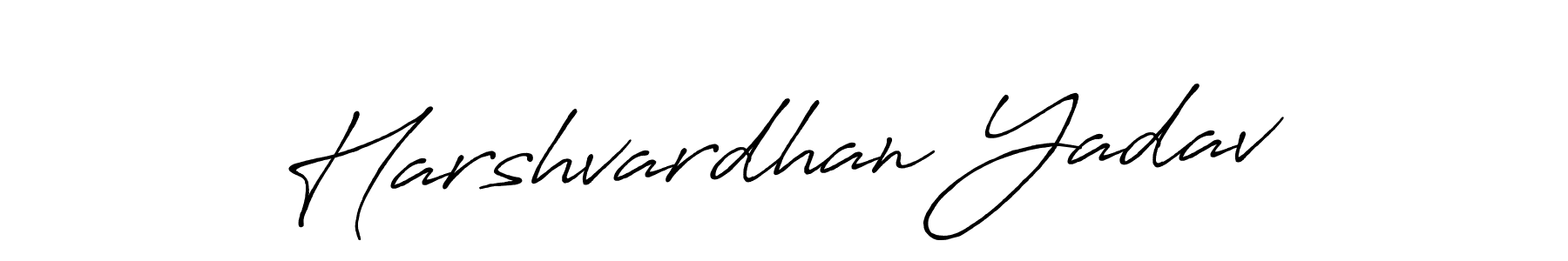 The best way (Antro_Vectra_Bolder) to make a short signature is to pick only two or three words in your name. The name Harshvardhan Yadav include a total of six letters. For converting this name. Harshvardhan Yadav signature style 7 images and pictures png