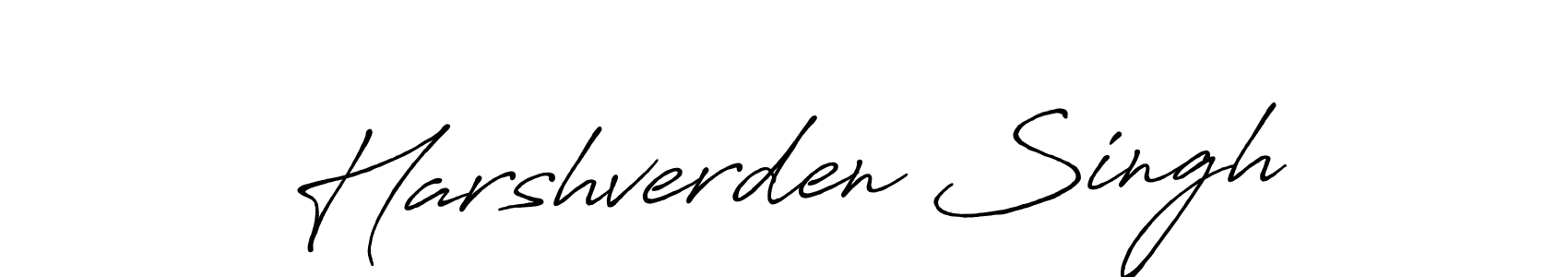 Make a beautiful signature design for name Harshverden Singh. With this signature (Antro_Vectra_Bolder) style, you can create a handwritten signature for free. Harshverden Singh signature style 7 images and pictures png