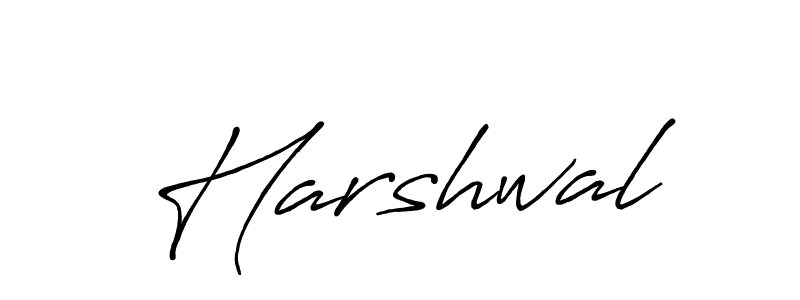 Make a beautiful signature design for name Harshwal. With this signature (Antro_Vectra_Bolder) style, you can create a handwritten signature for free. Harshwal signature style 7 images and pictures png