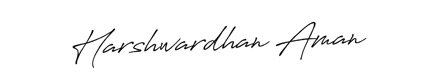 Harshwardhan Aman stylish signature style. Best Handwritten Sign (Antro_Vectra_Bolder) for my name. Handwritten Signature Collection Ideas for my name Harshwardhan Aman. Harshwardhan Aman signature style 7 images and pictures png