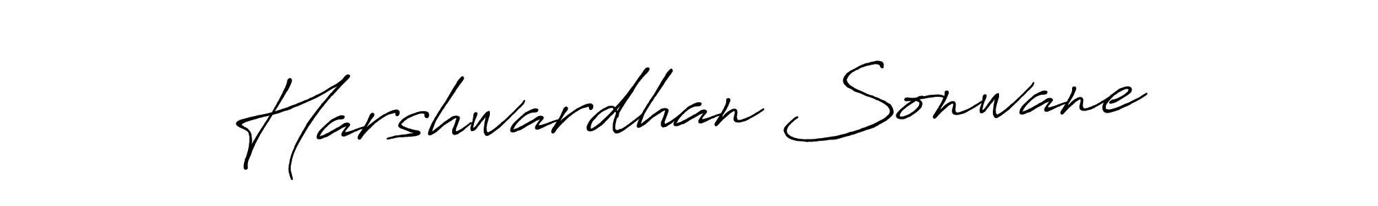 How to make Harshwardhan Sonwane name signature. Use Antro_Vectra_Bolder style for creating short signs online. This is the latest handwritten sign. Harshwardhan Sonwane signature style 7 images and pictures png