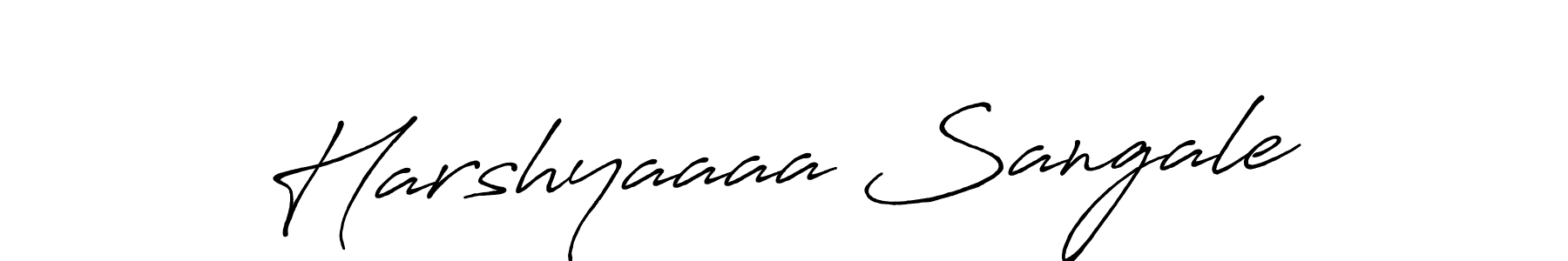 How to make Harshyaaaa Sangale signature? Antro_Vectra_Bolder is a professional autograph style. Create handwritten signature for Harshyaaaa Sangale name. Harshyaaaa Sangale signature style 7 images and pictures png