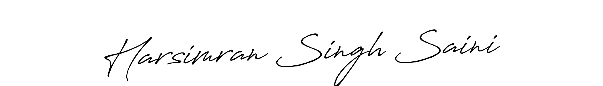 You should practise on your own different ways (Antro_Vectra_Bolder) to write your name (Harsimran Singh Saini) in signature. don't let someone else do it for you. Harsimran Singh Saini signature style 7 images and pictures png