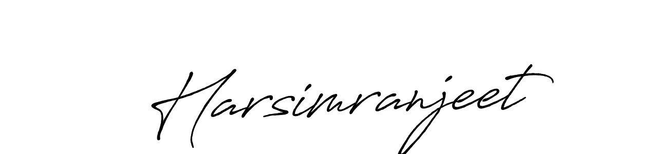 How to make Harsimranjeet signature? Antro_Vectra_Bolder is a professional autograph style. Create handwritten signature for Harsimranjeet name. Harsimranjeet signature style 7 images and pictures png