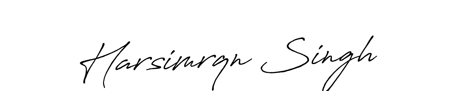 Harsimrqn Singh stylish signature style. Best Handwritten Sign (Antro_Vectra_Bolder) for my name. Handwritten Signature Collection Ideas for my name Harsimrqn Singh. Harsimrqn Singh signature style 7 images and pictures png