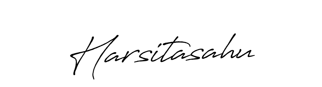 How to make Harsitasahu name signature. Use Antro_Vectra_Bolder style for creating short signs online. This is the latest handwritten sign. Harsitasahu signature style 7 images and pictures png