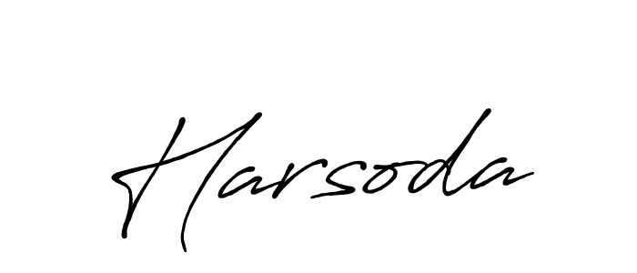 You should practise on your own different ways (Antro_Vectra_Bolder) to write your name (Harsoda) in signature. don't let someone else do it for you. Harsoda signature style 7 images and pictures png