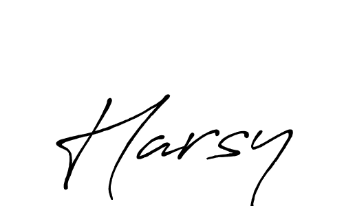 How to make Harsy name signature. Use Antro_Vectra_Bolder style for creating short signs online. This is the latest handwritten sign. Harsy signature style 7 images and pictures png