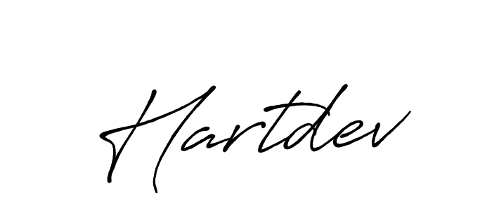 Design your own signature with our free online signature maker. With this signature software, you can create a handwritten (Antro_Vectra_Bolder) signature for name Hartdev. Hartdev signature style 7 images and pictures png