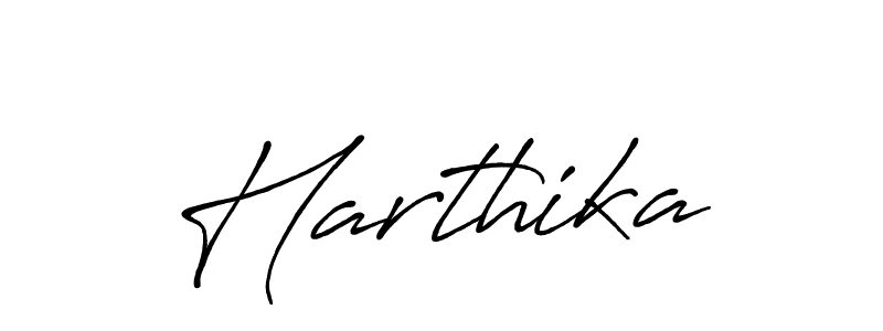 How to make Harthika signature? Antro_Vectra_Bolder is a professional autograph style. Create handwritten signature for Harthika name. Harthika signature style 7 images and pictures png