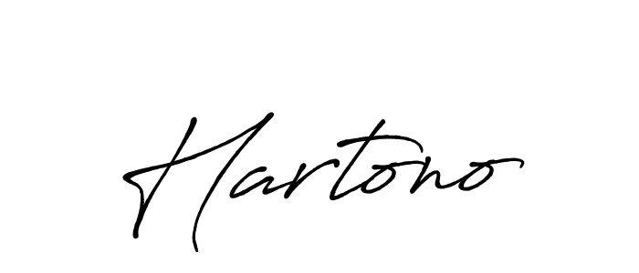 Create a beautiful signature design for name Hartono. With this signature (Antro_Vectra_Bolder) fonts, you can make a handwritten signature for free. Hartono signature style 7 images and pictures png