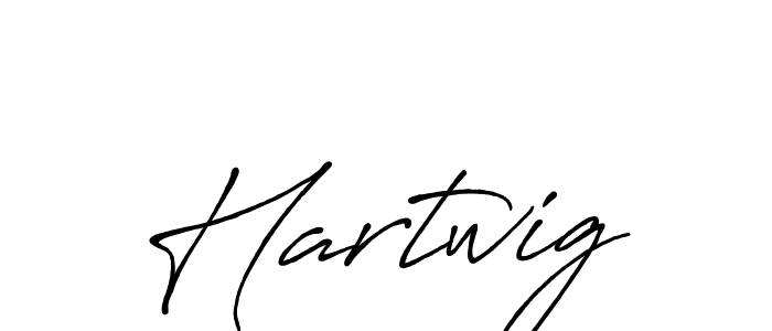 Hartwig stylish signature style. Best Handwritten Sign (Antro_Vectra_Bolder) for my name. Handwritten Signature Collection Ideas for my name Hartwig. Hartwig signature style 7 images and pictures png