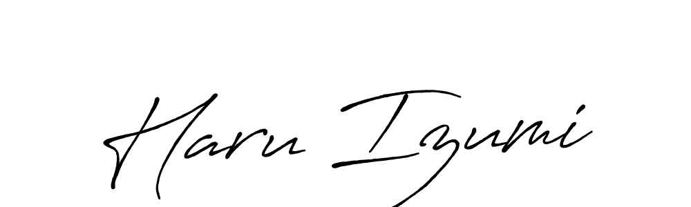 It looks lik you need a new signature style for name Haru Izumi. Design unique handwritten (Antro_Vectra_Bolder) signature with our free signature maker in just a few clicks. Haru Izumi signature style 7 images and pictures png