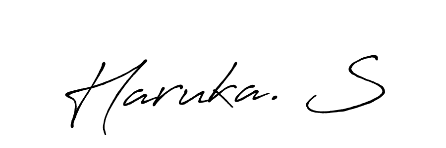 Also You can easily find your signature by using the search form. We will create Haruka. S name handwritten signature images for you free of cost using Antro_Vectra_Bolder sign style. Haruka. S signature style 7 images and pictures png