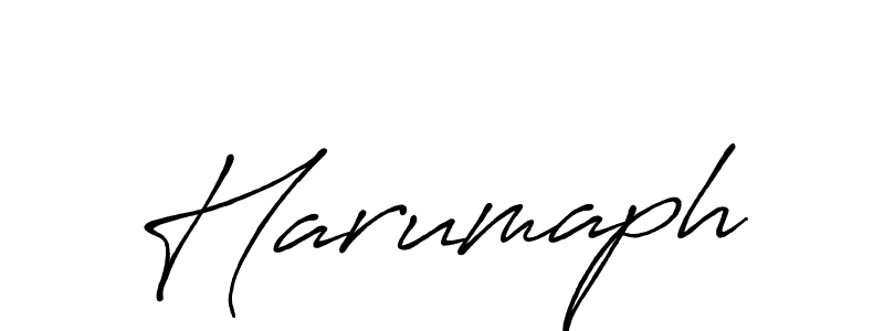 Also we have Harumaph name is the best signature style. Create professional handwritten signature collection using Antro_Vectra_Bolder autograph style. Harumaph signature style 7 images and pictures png