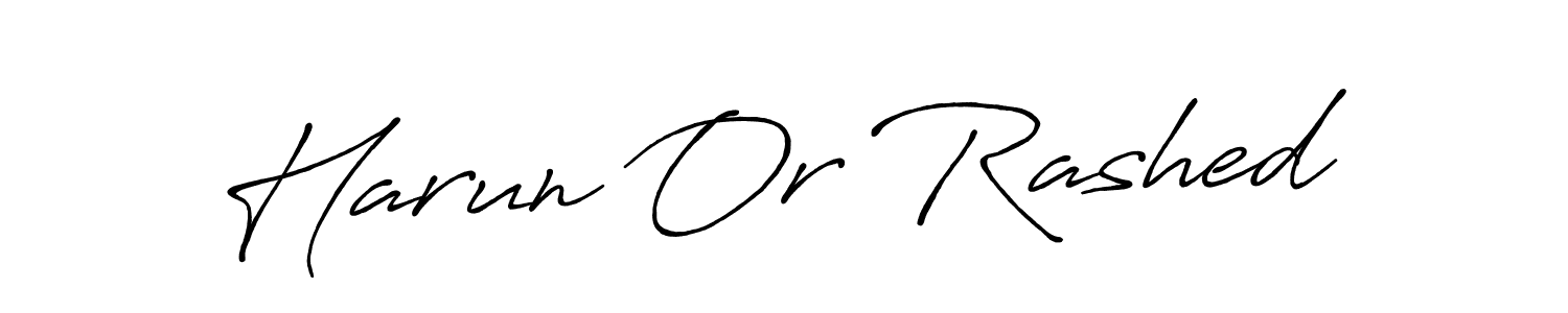 Also You can easily find your signature by using the search form. We will create Harun Or Rashed name handwritten signature images for you free of cost using Antro_Vectra_Bolder sign style. Harun Or Rashed signature style 7 images and pictures png