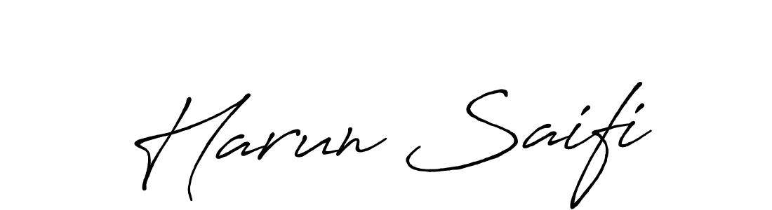 It looks lik you need a new signature style for name Harun Saifi. Design unique handwritten (Antro_Vectra_Bolder) signature with our free signature maker in just a few clicks. Harun Saifi signature style 7 images and pictures png