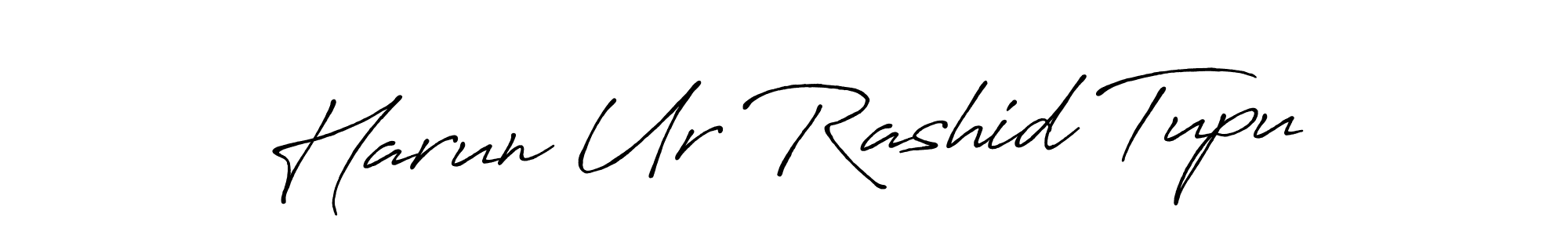 Create a beautiful signature design for name Harun Ur Rashid Tupu. With this signature (Antro_Vectra_Bolder) fonts, you can make a handwritten signature for free. Harun Ur Rashid Tupu signature style 7 images and pictures png
