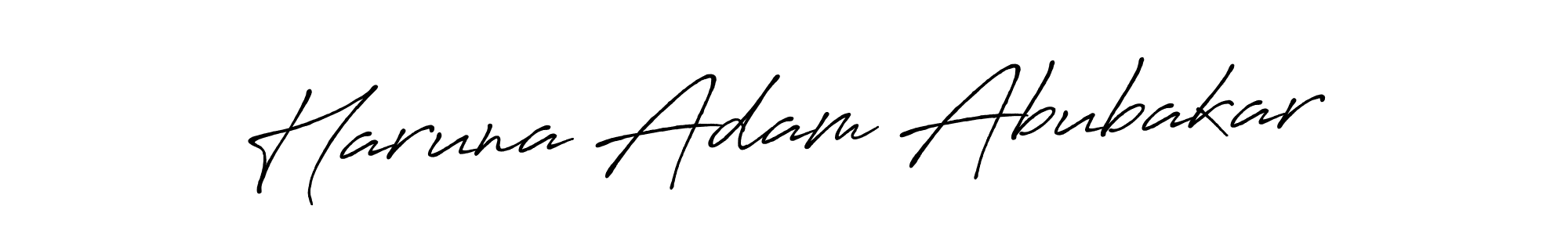 How to make Haruna Adam Abubakar signature? Antro_Vectra_Bolder is a professional autograph style. Create handwritten signature for Haruna Adam Abubakar name. Haruna Adam Abubakar signature style 7 images and pictures png