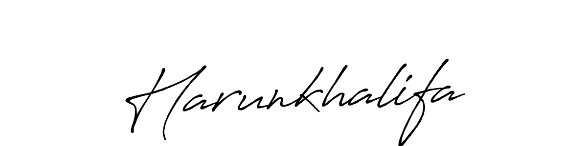 It looks lik you need a new signature style for name Harunkhalifa. Design unique handwritten (Antro_Vectra_Bolder) signature with our free signature maker in just a few clicks. Harunkhalifa signature style 7 images and pictures png