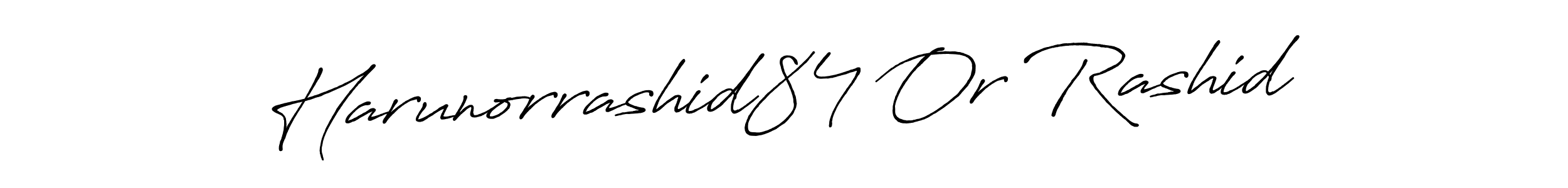 Use a signature maker to create a handwritten signature online. With this signature software, you can design (Antro_Vectra_Bolder) your own signature for name Harunorrashid84 Or Rashid. Harunorrashid84 Or Rashid signature style 7 images and pictures png