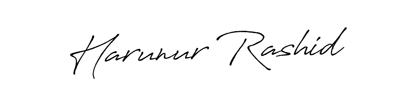 Use a signature maker to create a handwritten signature online. With this signature software, you can design (Antro_Vectra_Bolder) your own signature for name Harunur Rashid. Harunur Rashid signature style 7 images and pictures png