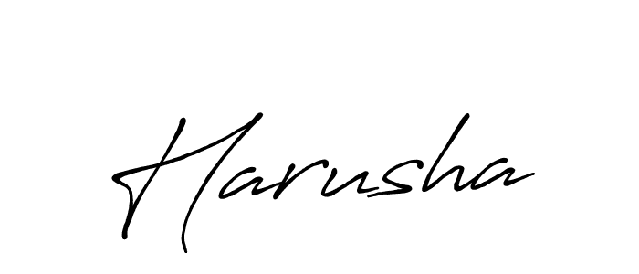 if you are searching for the best signature style for your name Harusha. so please give up your signature search. here we have designed multiple signature styles  using Antro_Vectra_Bolder. Harusha signature style 7 images and pictures png