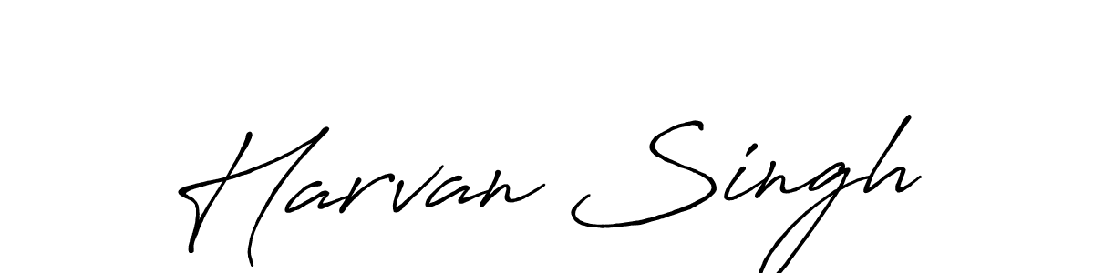 You should practise on your own different ways (Antro_Vectra_Bolder) to write your name (Harvan Singh) in signature. don't let someone else do it for you. Harvan Singh signature style 7 images and pictures png