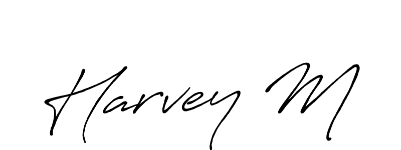 Make a beautiful signature design for name Harvey M. Use this online signature maker to create a handwritten signature for free. Harvey M signature style 7 images and pictures png