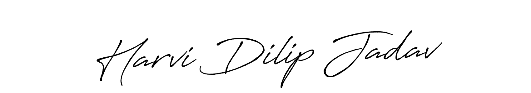 Make a short Harvi Dilip Jadav signature style. Manage your documents anywhere anytime using Antro_Vectra_Bolder. Create and add eSignatures, submit forms, share and send files easily. Harvi Dilip Jadav signature style 7 images and pictures png