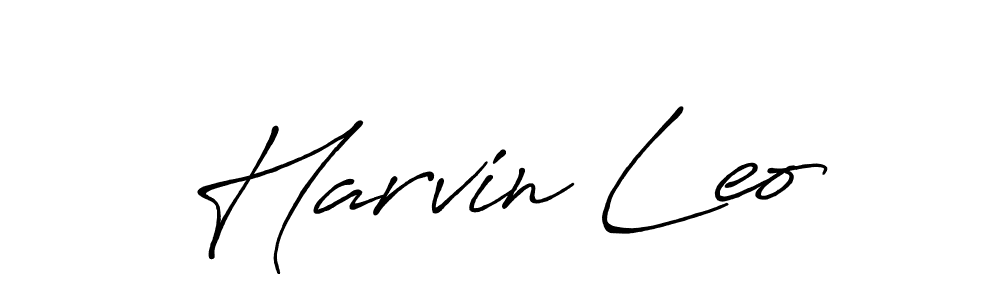Create a beautiful signature design for name Harvin Leo. With this signature (Antro_Vectra_Bolder) fonts, you can make a handwritten signature for free. Harvin Leo signature style 7 images and pictures png