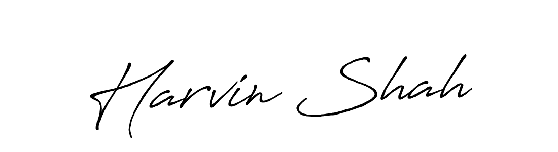 It looks lik you need a new signature style for name Harvin Shah. Design unique handwritten (Antro_Vectra_Bolder) signature with our free signature maker in just a few clicks. Harvin Shah signature style 7 images and pictures png